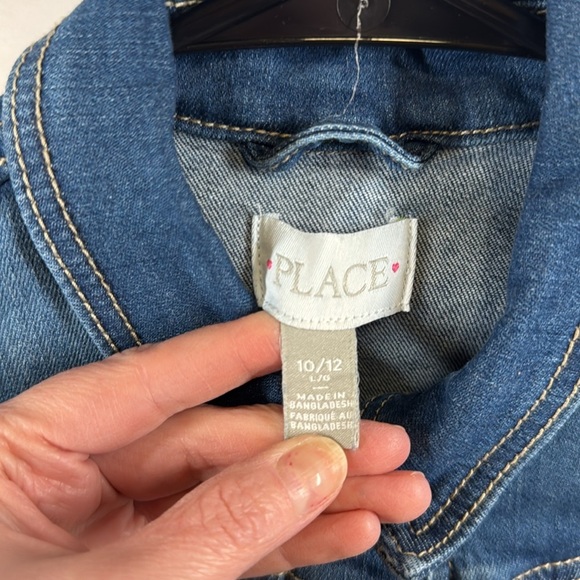 The Children’s Place Girls Jean Jacket. Size 10/12 - Picture 3 of 5